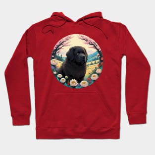 Newfoundland Dog Landscape Hoodie